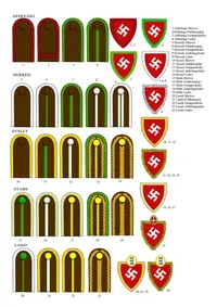 Ekstremt Sjældent Dansk D.N.S.A.P. ærmeskjold for Syssel Leder WW2 