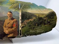 Tysk propagandabillede på træskive, Adolf Hitler i Kurort Berneck