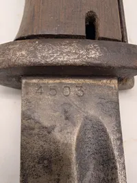 Tysk Mauser K98 Bajonet med Træskæfte
