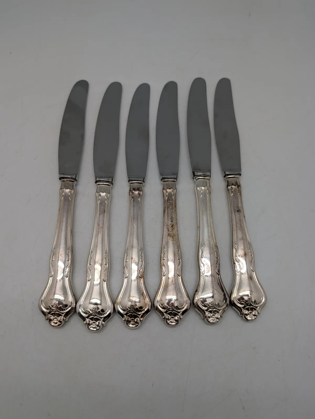 Cohr Atla sølvplet knive, 6 stk., Danmark