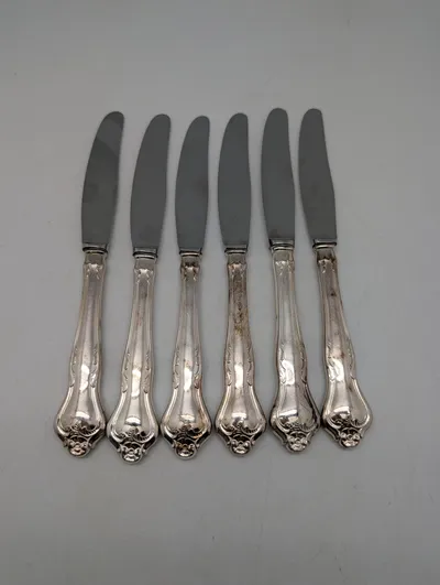 Cohr Atla sølvplet knive, 6 stk., Danmark
