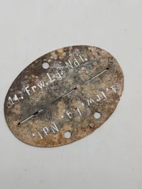 Tysk Waffen-SS Erkennungsmarke, 14. Frw. Lg. Ndl. Freiwilligen Legion Niederlande