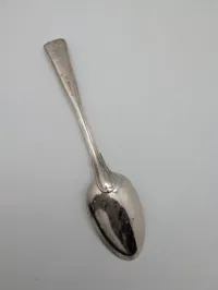 Antique Silver 11 LØDIG  Fiddle and Thread Pattern Serving Spoon