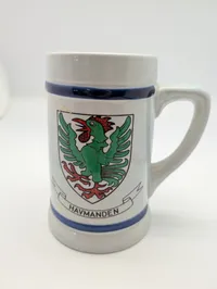 Vintage Havmanden Ceramic Beer Stein with Heraldic Crest