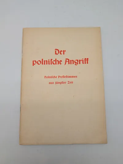 Tysk propagandahæfte: Der polnische Angriff (1939)