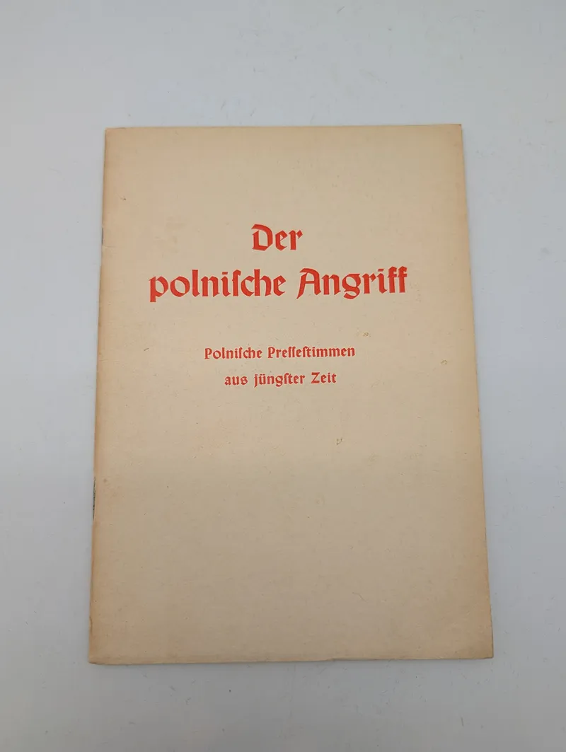 Tysk propagandahæfte: Der polnische Angriff (1939)
