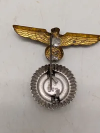 Tysk Kriegsmarine  kasketemblem med ørn og kokarde