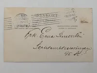 1908 Norwegian Real Photo Postcard with Handwritten Inscription