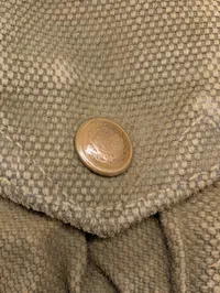 Engelske WW2 Militær Ammunitionslomme i Canvas med Messingknapper