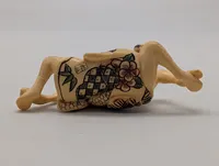 Antik JAPANESE HAND CARVED EROTIC NETSUKE FIGURES EDO / MEIJI PERIODE 