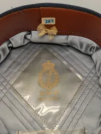 Dansk Flyvevåben Officer Kasket med Broderet Emblem