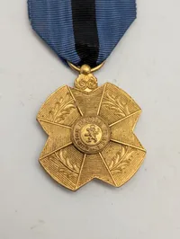 Belgisk Civil Dekoration, 1. Klasse Guldmedalje med Bånd