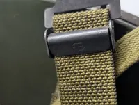 dANSK Militær stålhjelm med camouflagenet og hagerem