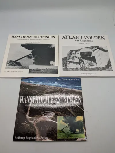 Bent Bågø Anthonisen, 3 bøger om Hanstholm-fæstningen og Atlantvolden