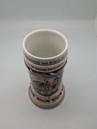 German Imperial Reservist Beer Stein, Jäger zu Pferde No. 5 Mülhausen