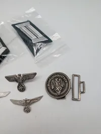 Samling af tyske militæreffekter Efter 45 