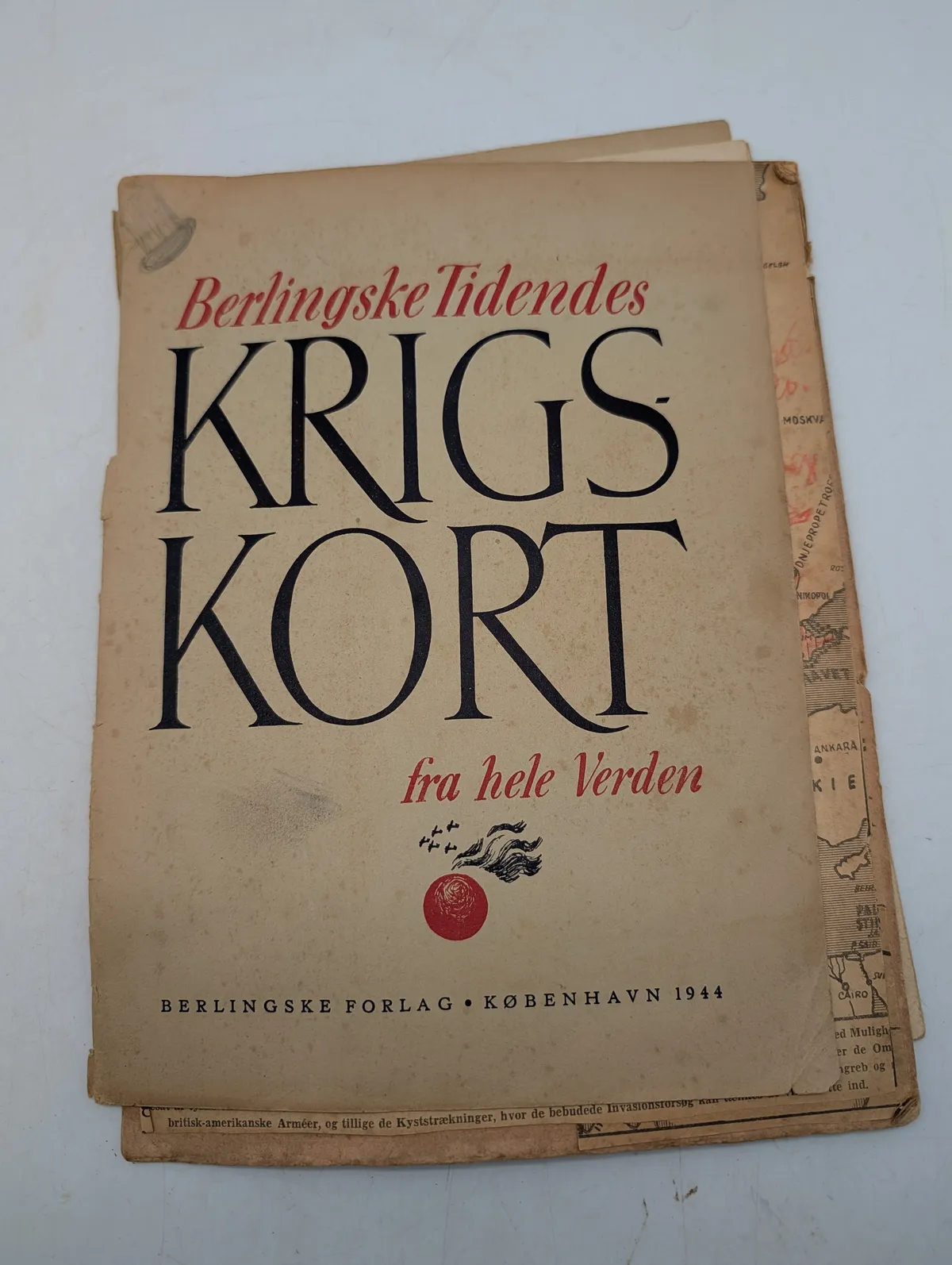 Berlingske Tidendes Krigskort fra hele Verden, 1944