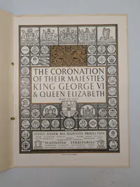 Officielt Souvenirprogram for Kong George VI og Dronning Elizabeths Kroning
