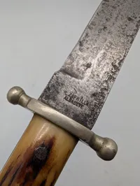 ZAFRILLA ALBACETE Spanish Dagger with Stag Horn Handle Hjembragt af Dansker fra den Spanske borgerkrig 