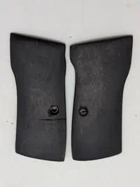 Sæt af sorte pistolskæfter i træ med monteringsskrue