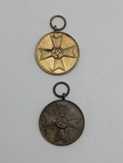 WWII German War Merit Medal Pair, Bronze