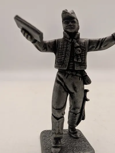 HVP Tinfigur af Napoleonsk Husar Officer