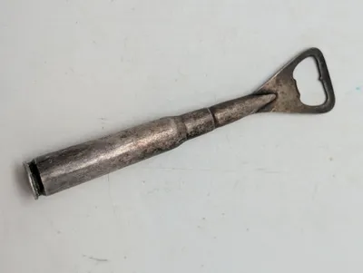 Vintage Flaskeåbner Fremstillet af Patronhylster 12/7