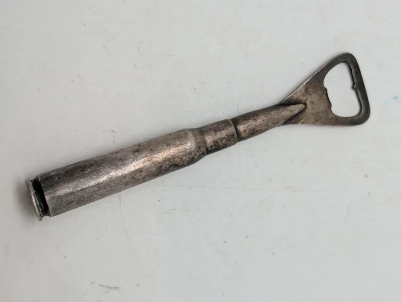 Vintage Flaskeåbner Fremstillet af Patronhylster 12/7 