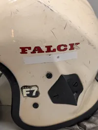 Pacific F7 Falck Brandhjelm med Visir og Nakkebeskytter