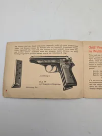 WW2  Walther Polizei-Pistolen Modeller PP og PPK Instruktionsmanual