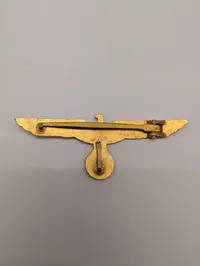 Tysk Kriegsmarine brystørn i forgyldt metal