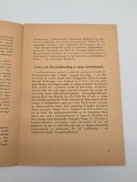 WWII Danish Propaganda Booklet 'Anti-Europa-Pagten' by Peder Nielsen