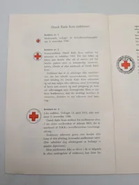 Dansk Røde Kors hæfte: Dekorationer og Emblemer (1963)