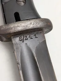 Tysk K98 Bajonet med metalskede Nummerens 