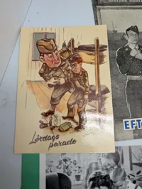 Samling af danske militære informationspjecer og postkort, ca. 1950-1960