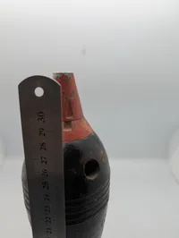 Inert 81 mm Mortérgranat med Rød Spids og Finner