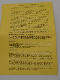HMAK Alarmblus M/62 med tilhørende manual til Alarmmine M/87