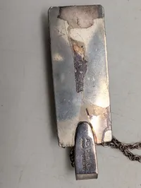 Brutalistisk smykkesæt med tigerøje bestående af armring og halskæde