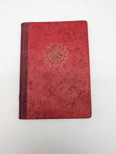 Tysk Arbejdsfront (DAF) Medlemsbog fra 1930'erne