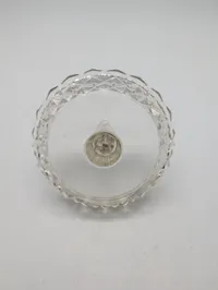 Vintage Cut Glass Crystal Ring Holder Dish