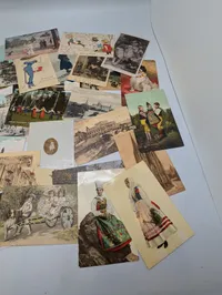 Large Collection of Vintage International Postcards Sendt til Grevinde Hamilton 