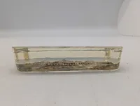 Antik glas brevpresser med motiv af Berlin Reichstagsgebäude WW1 