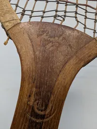 Antik G.B.S. Træ-tennisketcher med Stjerne-logo