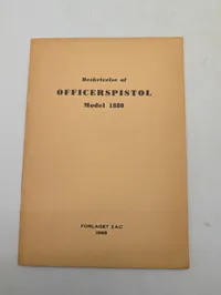Forlaget Zac, Beskrivelse af Officerspistol Model 1880, hæfte fra 1968