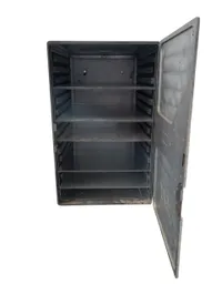 Vintage SAS Airline Aluminum Galley Box with Internal Shelving