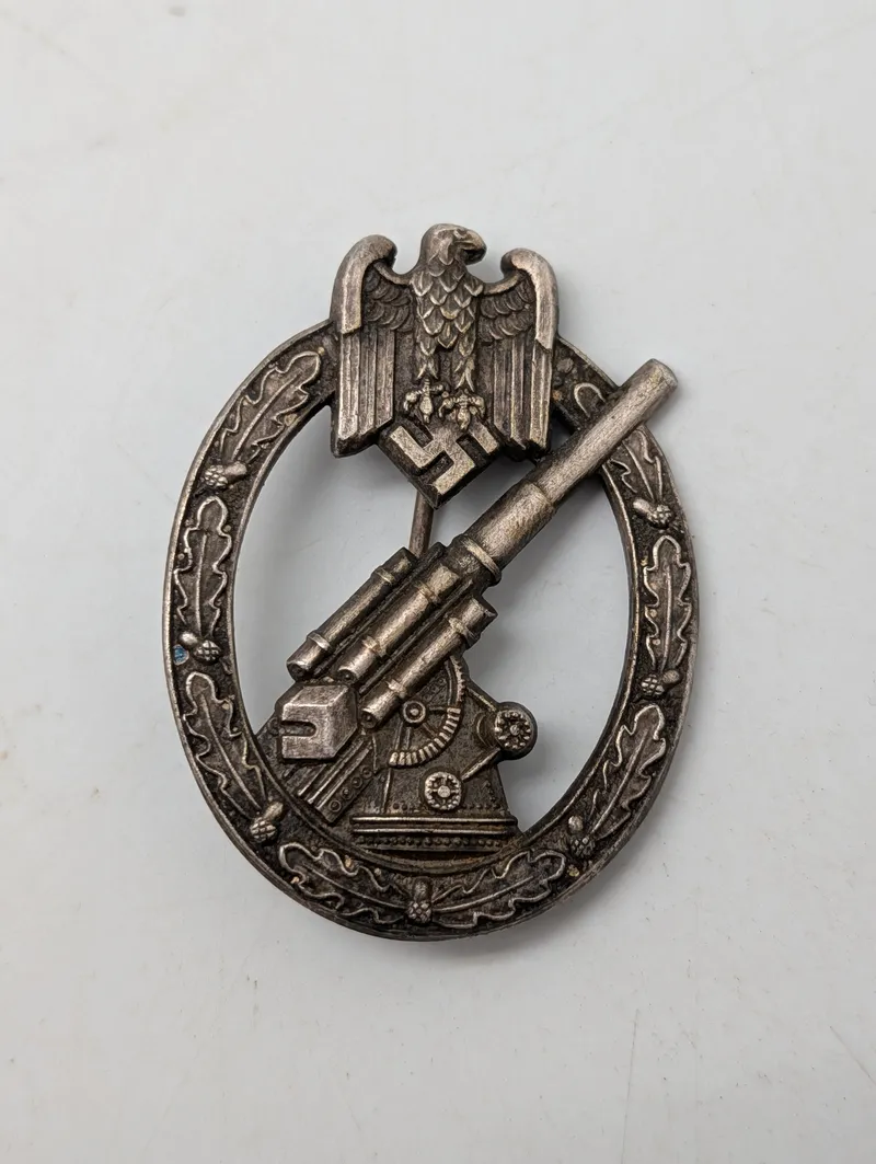 Tysk Heeres-Artillerie-Abzeichen i sølvfinish, originalt ?