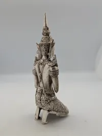 Thai Teppanom-figur i sølvfarvet metal