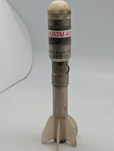 KRTM 40mm M9505 Inert Øvelsesgranat med Finner