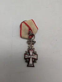 Dansk Dannebrogordenens Hæderstegn (Dannebrogsmand) med Frederik IX monogram Miniture 