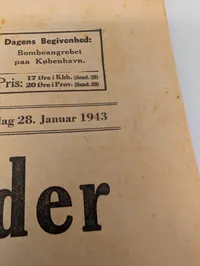 Nationaltidende Avis, 28. januar 1943, Luftangreb paa København